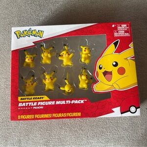 Pokemon Battle Ready Pikachu 3" Figure Multi 8-Pack New SEALED